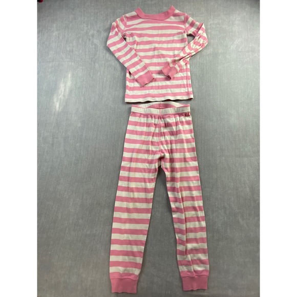Hanna Andersson Other - Hanna Andersson Kids Pink White Striped Organic Cotton Pajama Set Size 110 US 5